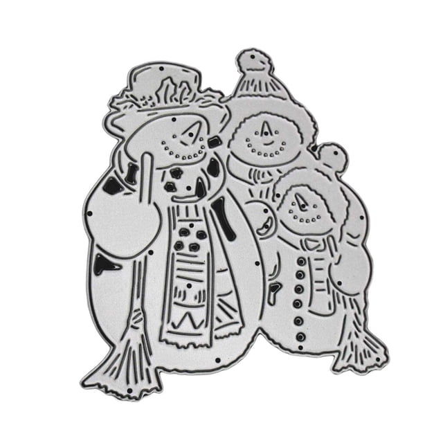 maytalsory Christmas Snowman Embossing Dies Card Making Metal Dies Scrapbooking Embossing DIY Crafts Stencils