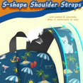 thumbnail image 5 of West Highland White Terrier and Beach 17" School Backpacks for Teens,Waterproof Oxford Fabric,S-Shape Padded Straps for School,Travel,Hiking,Camping, 5 of 6