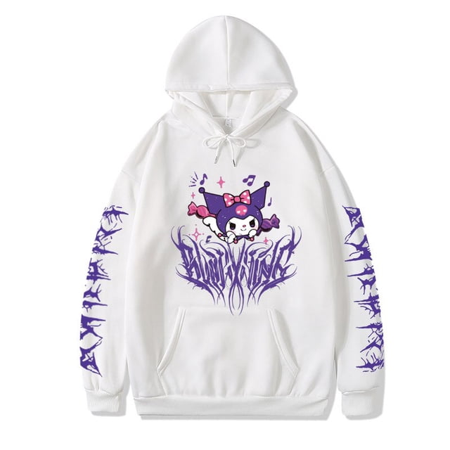 Sanrio-Sudadera con capucha de dibujos animados de Hello Kitty, Jersey informal Y2k, sudaderas de felpa, Tops de pareja de moda de otoño e invierno