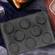 thumbnail image 3 of Silicone Hamburger Bread Forms Perforated Molds Non Stick Baking Sheets Fit Half Pan Size, 3 of 5