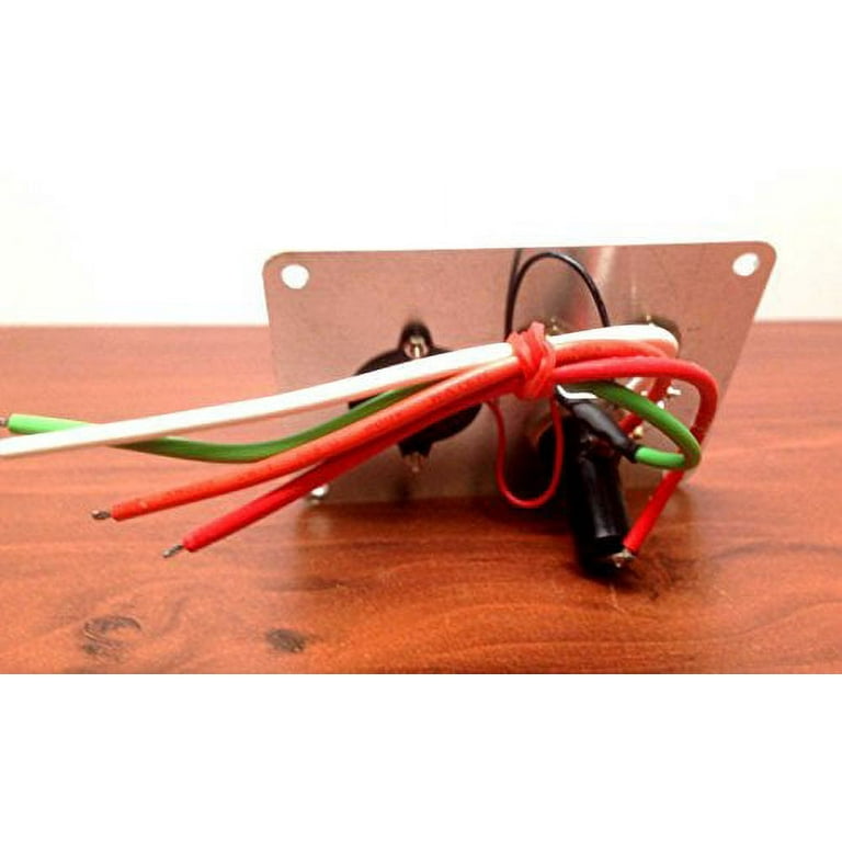 MARINE BOAT BILGE ALARM PUMP SWITCH ALUMINUM PLATE 3.25" By 2.5" LED INDICATORS