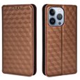 thumbnail image 2 of Flip Wallet Case for iPhone 14 Pro, Plating PU Leather with RFID Blocking Credit Card & Cash Slot Kickstand Magnetic Closure Full Protective Phone Cover Women Men for iPhone 14 Pro, Brown, 2 of 8