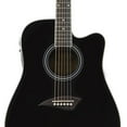 thumbnail image 6 of Kona Guitars K1EBK Acoustic-Electric Dreadnought Cutaway Spruce Top Guitar with High-Gloss Black Finish, 6 of 7