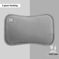 thumbnail image 4 of Winter Portable Electric USB Hot Water Bag with Plush Case (grey), 4 of 5