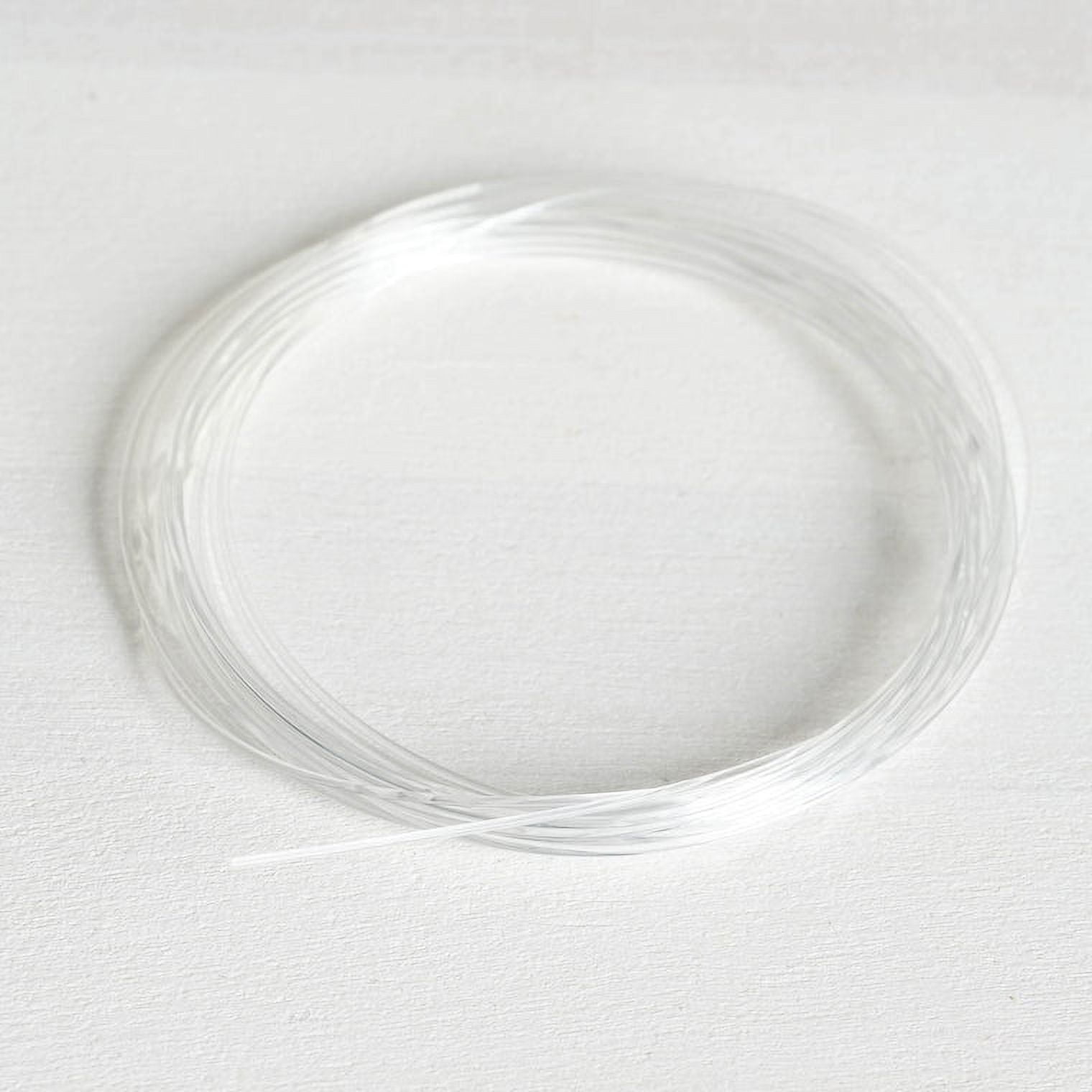 Efavormart 9 ft Clear Plastic Craft Wire, Invisible Hanging Wire for Flower Arrangements for DIY, Bouquet Wrapping, Craft Projects Finishing, Binding