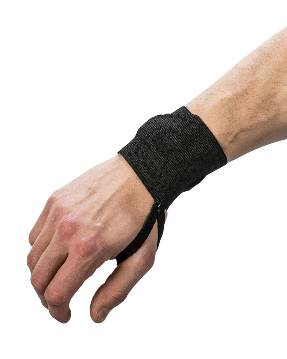 Swede-O Elastic Wrist Wrap w/ Thumb Loop, Black - Universal