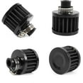 thumbnail image 5 of 2Pcs Air Filter Cold Air Intake Filter Breather 12mm Valve Cover Breather Filter For Car and Motorcycle(Black), 5 of 14