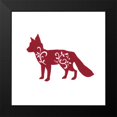 thumbnail image 2 of Gaynor, Janice 12x12 Black Modern Framed Museum Art Print Titled - Holiday Decorative Fox, 2 of 5