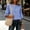 Blue, variant on Batwing Sleeve Tops for Women Striped Casual Boat Neck Flowy Tunic Blouses Lightweight Comfortable Summer Everyday Basic Summer Shirts