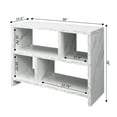 thumbnail image 2 of Convenience Concepts Northfield Console 3 Tier Bookcase, White Faux Marble, 2 of 5