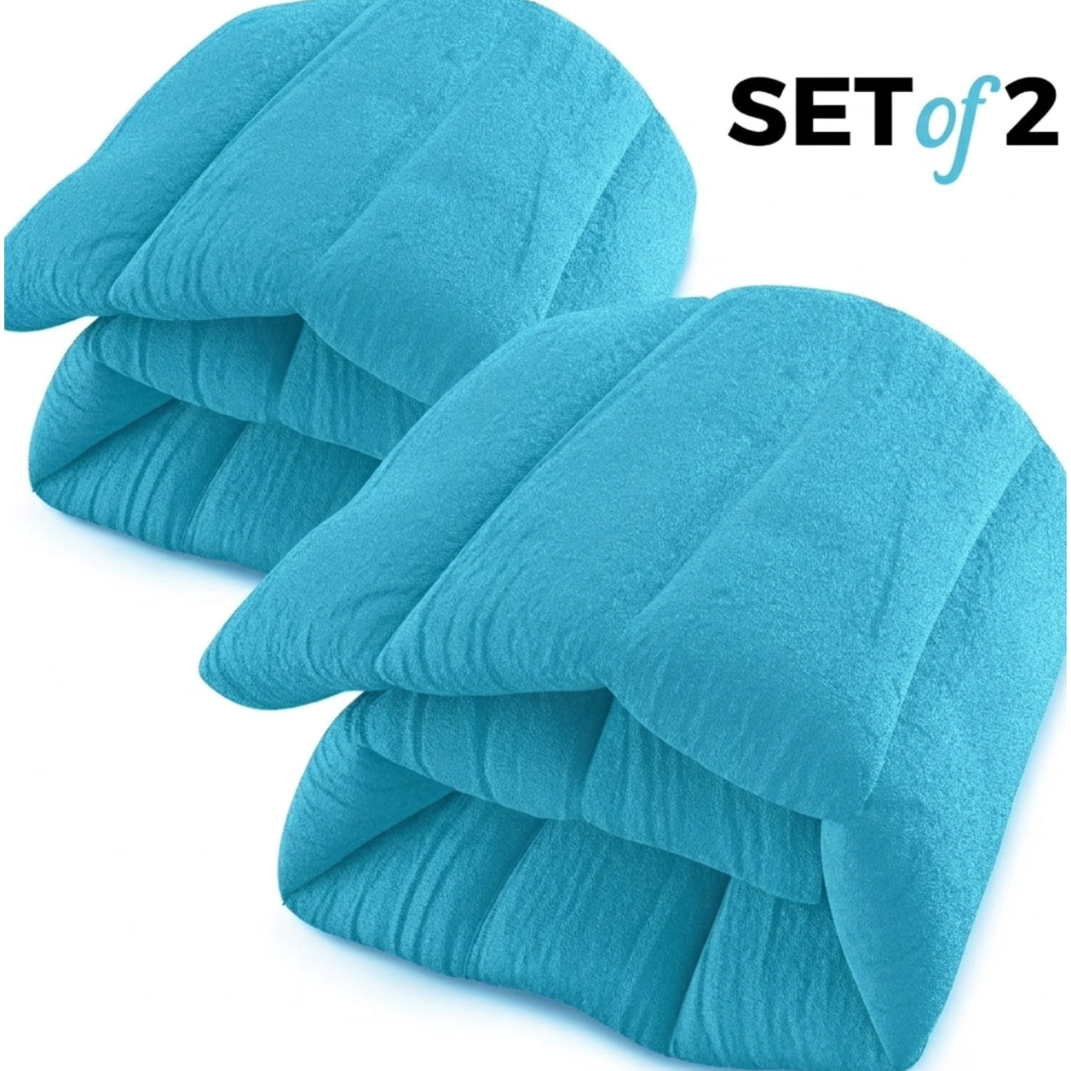 ComfortCloud Microwavable Heating Pads for Neck, Back and Lower Lumbar Relief, Teal, 22” x 7”, 2 Count