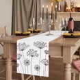thumbnail image 2 of Table Runners 108 Inches Long Dress Scarves, Black Dandelion Farmhouse Coffee/Dining/Kitchen Table Runner for Living Room, Spring Country Modern Minimalist Flower 13x108 Inch, 2 of 9
