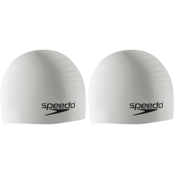 Gorro de natación de silicona Speedo unisex para adultos, pack de 2