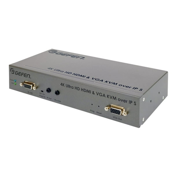 Gefen 4K Ultra HD HDMI IP Sender Unit VGA KVM et sur - Vidéo/audio/infrarouge/usb/série extender - 1GbE - 1U