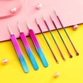 thumbnail image 4 of 7 Pcs/Set Blackhead Remover Needles Stainless Steel Acne/Pimple/Comedone/Zits Needles Extractor for Face Rose Forehead Cleaning Beauty Crafts, with A Hard Shell Case, Rainbow Rainbow, 4 of 5