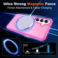 thumbnail image 2 of Decase for Samsung Galaxy S26+ Magnetic Case,Shockproof Hybrid Shell,Rugged Matte Cover with Ring Kickstand,Compatible with Magnetic Car Mount,Rose, 2 of 9