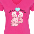 thumbnail image 4 of Inktastic Love You Alotl Cute Axolotl Valentines Women's V-Neck T-Shirt, 4 of 5