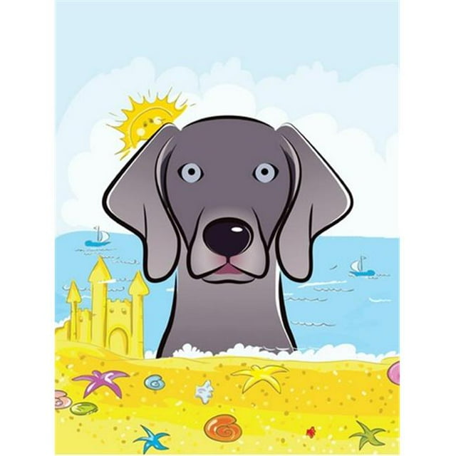 Weimaraner Été Plage Drapeau Jardin