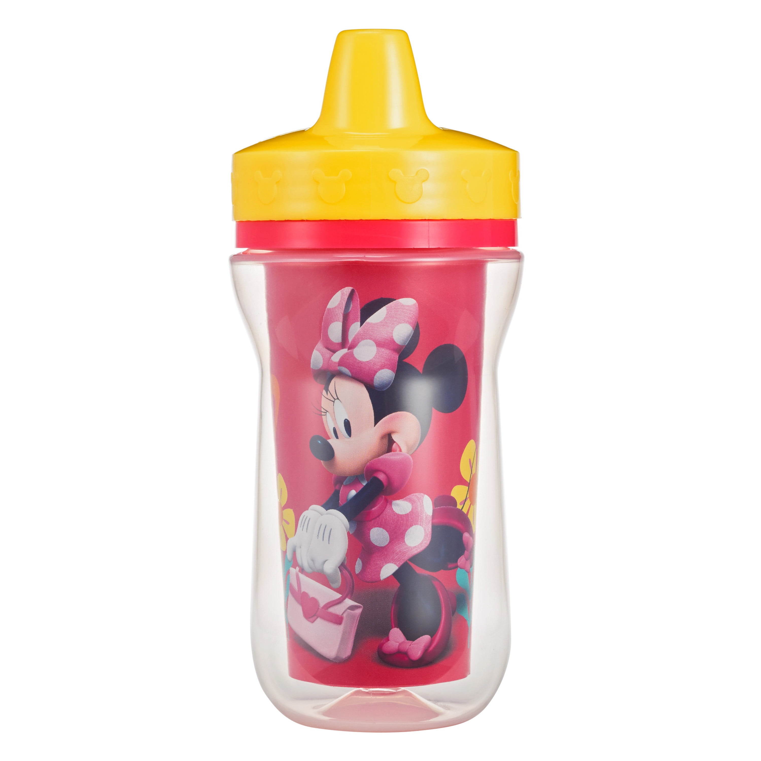 2pk Spill Proof DISNEY MINNIE MOUSE Sippy Cups Toddler Kids Girls BPA FREE PINK