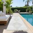 thumbnail image 6 of Addison Rugs Chantille Indoor/Outdoor Transitional Geometric Ivory Washable Runner Rug, 2'3" x 7'6", 6 of 6