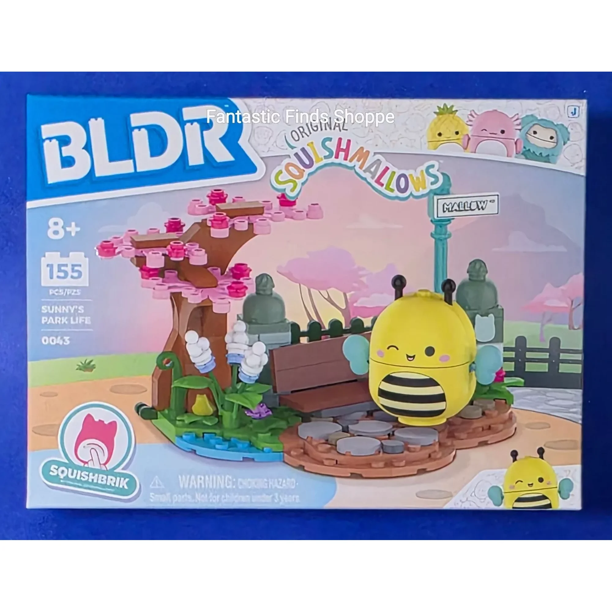 BLDR Squishmallows Sunny’s Park Life Building Set - Sunny The Bee Buildable Figure - Squishmallows Fans 8+, 0043