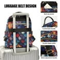 thumbnail image 3 of FORMRS Mini Backpack Purse for Women Quilted Travel Daypack Casual Shoulder Bag, Purple Dragon Scales Pattern, 3 of 7
