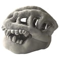 thumbnail image 2 of Plush Dinosaur Skull Headgear Gray Head Cover For Halloween Party Decoration, 2 of 4