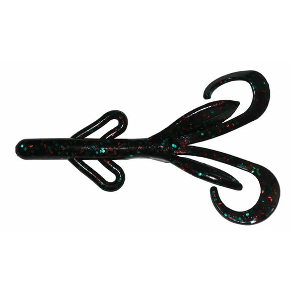 Big Bite Baits Soft Plastic Creature Bait (Black Emerald, 4 inch)