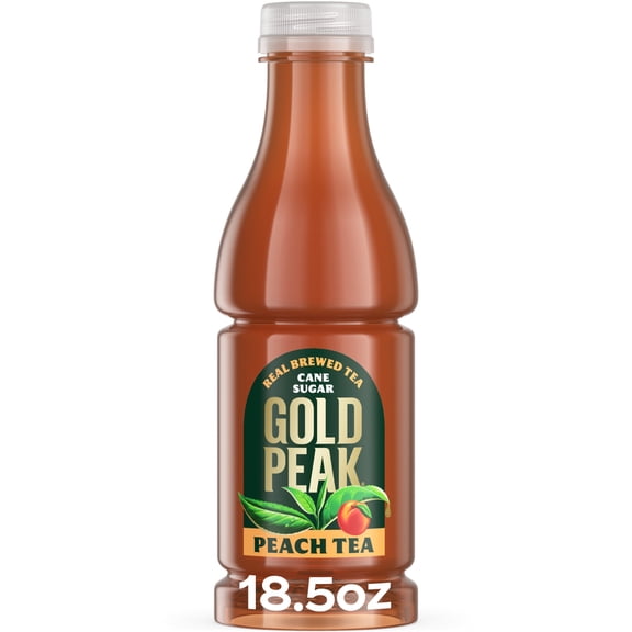Gold Peak Georgia Peach Iced Tea Bottle, 18.5 fl oz