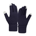 thumbnail image 2 of Baqcunre Warm Gloves, Women Winter Wool Warm Gloves Solid Color Fleece Knitted Cold Proof Gloves, Knitted Gloves, Heating Gloves, 2 of 3