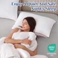 thumbnail image 3 of Bed Pillows Set of Cooling & Supportive Full Pillows with Down Alternative Filling for Side and Back Sleepers Hotel Quality, 3 of 7
