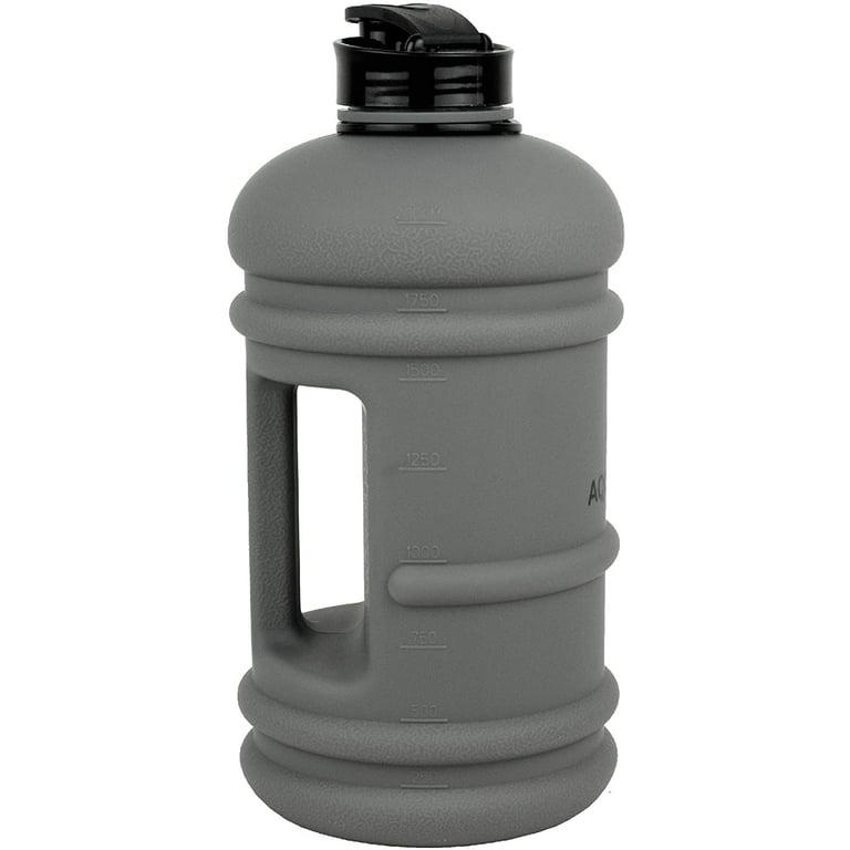 Aqua Jug Big Water Bottle, Dishwasher Safe BPA Free Drinking Water, 2.2L, Great for Gym Fitness Workout Sports Hiking and More AJ-Smoke