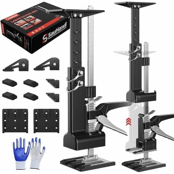 Cabinet Jacks for Installing Cabinets,3rd Hand Support System with 365 LB,Hand Lifting Jack Tool,23.4 inches Third Hand Tool Adjustable Support Pole Installing Cabinet Jack$$Tools & Hardware Other