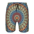thumbnail image 4 of Kdxio Round Mandala Pattern Mens Casual Shorts - Drawstring Summer Beach Sports Shorts for Men, 4 of 9