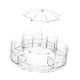 thumbnail image 5 of Organizador de maquillaje giratorio de 360 grados, soporte para brochas, soporte de exhibición, diseño de ganchos superiores, estuche de, 5 of 9