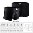 thumbnail image 2 of Pantalones Cortos De Ciclismo Unisex Gel Transpirable Bicicleta Deportes Ropa Interior (M) Negro JShteea Accesorios para bicicletas, 2 of 9