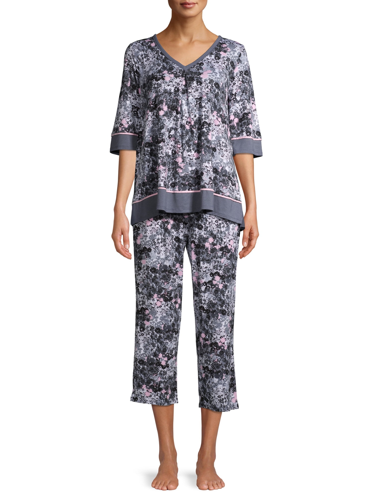 Secret Treasures Women's and Women's Plus Short Sleeve Top and Capri