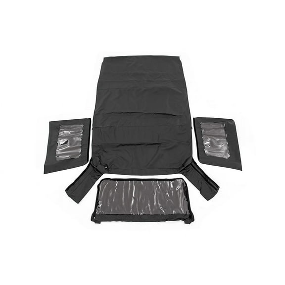 Rough Country Replacement Black Soft Top for 10-18 Jeep JK