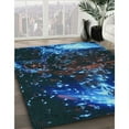 thumbnail image 2 of Ahgly Company Indoor Round Patterned Blue Ivy Blue Area Rugs, 8' Round, 2 of 6