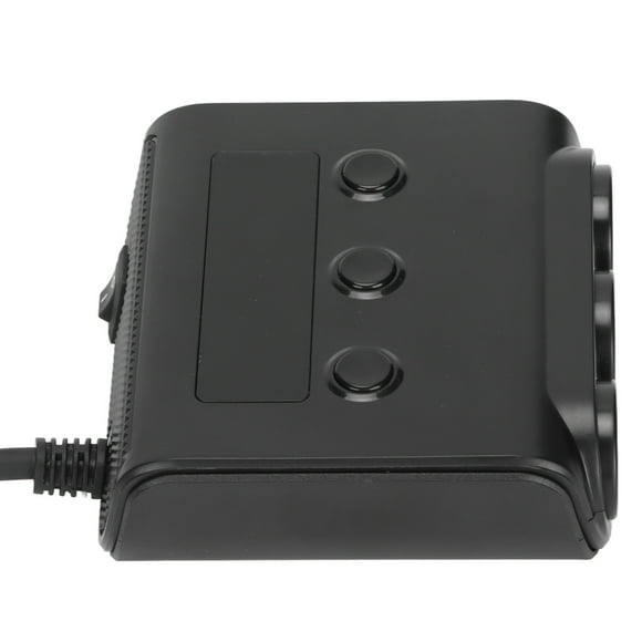 Cigarette Lighter Splitter, Cigarette Lighter Adapter Safe LED Voltage Display for Satellite Navigation for GPS for Driving Recorders