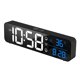 thumbnail image 1 of Moyic Despertador de música, pantalla LED Digital, termómetro recargable, tiempo ajustable, reloj colgante de pared, reloj de Control de voz, 2000mAh Electrodomésticos Englisch schwarz Moyic HA007072-01B, 1 of 6