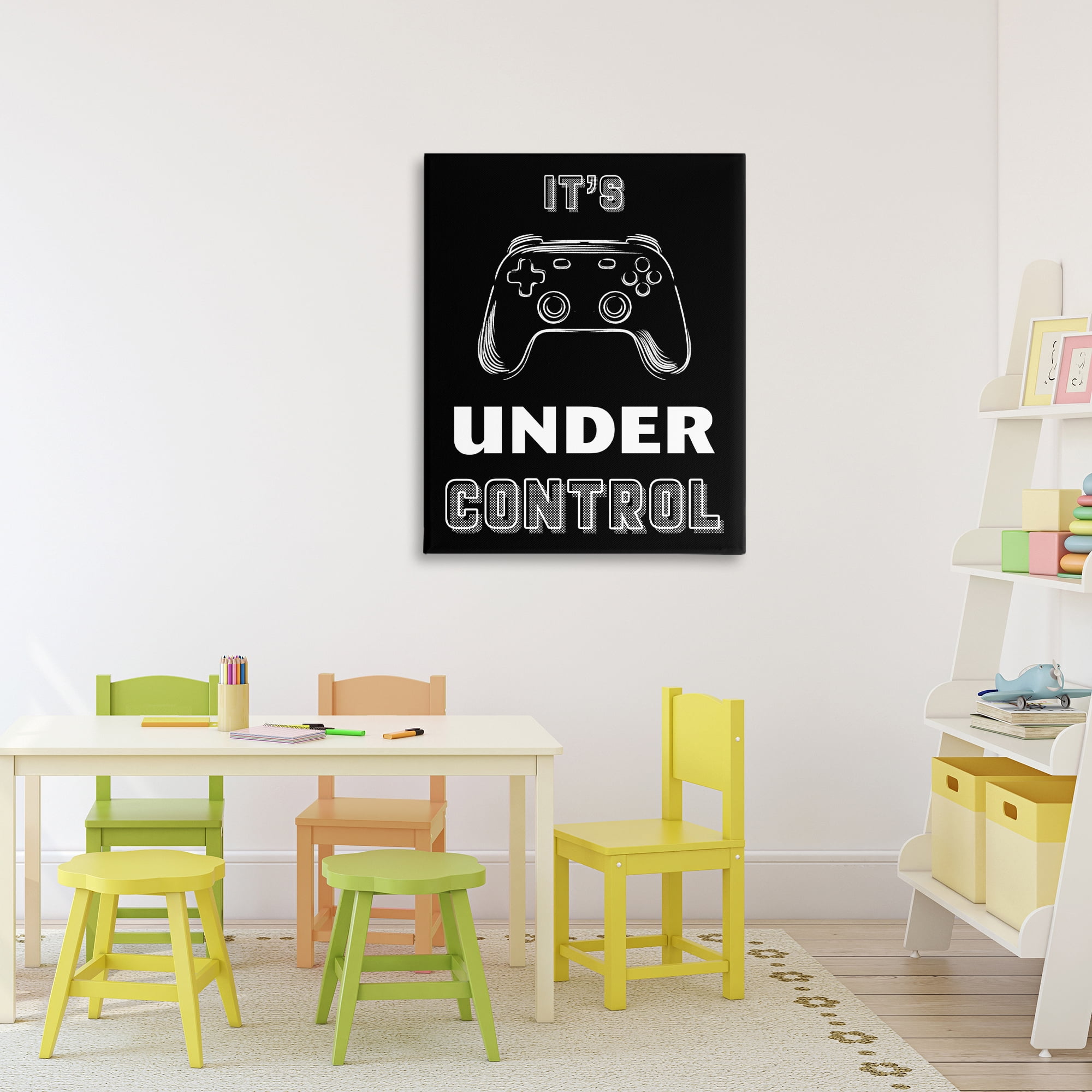 Stupell Industries Under Control Gamer Canvas Wall Art, design by Marcus Prime
