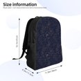 thumbnail image 4 of Hirioo Copper-Gold Gloss Outline Navy Dark Blue for Travel Backpack for Women Men, Lightweight and Durable,Gift for Weekender, College, Work,and Outdoor Activities, 4 of 7