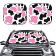 thumbnail image 2 of Fotbe Cow Spots Juego de 2 Piezas de Parasoles para Parabrisas | Bloqueador Solar para Auto | Accesorios Plegables para Protección Solar Interior-Large, 2 of 6