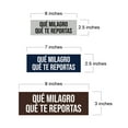 thumbnail image 5 of Signs ByLITA Basic Que Milagro Que Te Reportas Sign (Red) - Large, 5 of 6