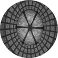 thumbnail image 1 of Ahgly Company Machine Washable Indoor Round Transitional Charcoal Black Area Rugs, 5' Round, 1 of 7