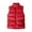 Red, variant on comerut Men Waistcoat Stand Collar Sleeveless Vest Coat with Pockets Zipper Closure Warm Comfortable Down Waistcoat