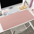 thumbnail image 5 of BAOQIN Leather Desk Pad Protector,&nbsp;31.5 X 15.7 X 0.1 Inches Non-Slip Desk Mat Large Mouse Pad for Desktop&nbsp;Aterproof Desk Writing Pad for Office and Home Pink, 5 of 5