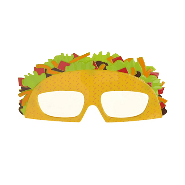 taco with sunglasses