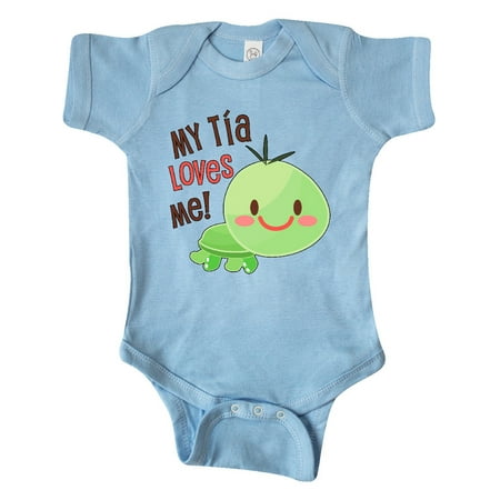

Inktastic My Tía Loves Me- cute turtle Gift Baby Boy or Baby Girl Bodysuit